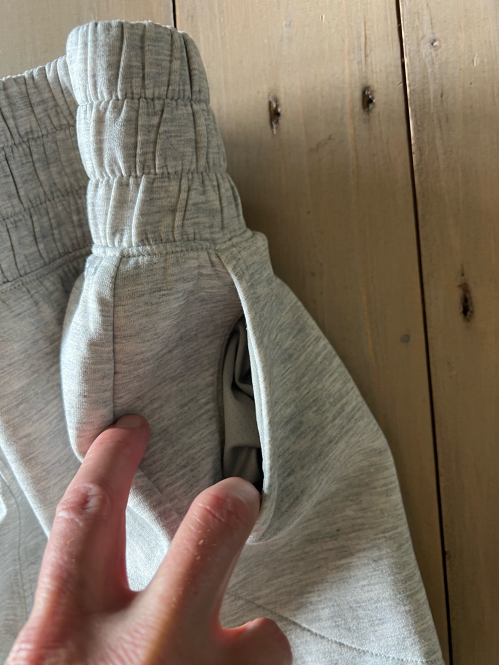 Abercrombie & Fitch Light Gray Athletic Lounge Shorts - Picture 5 of 5